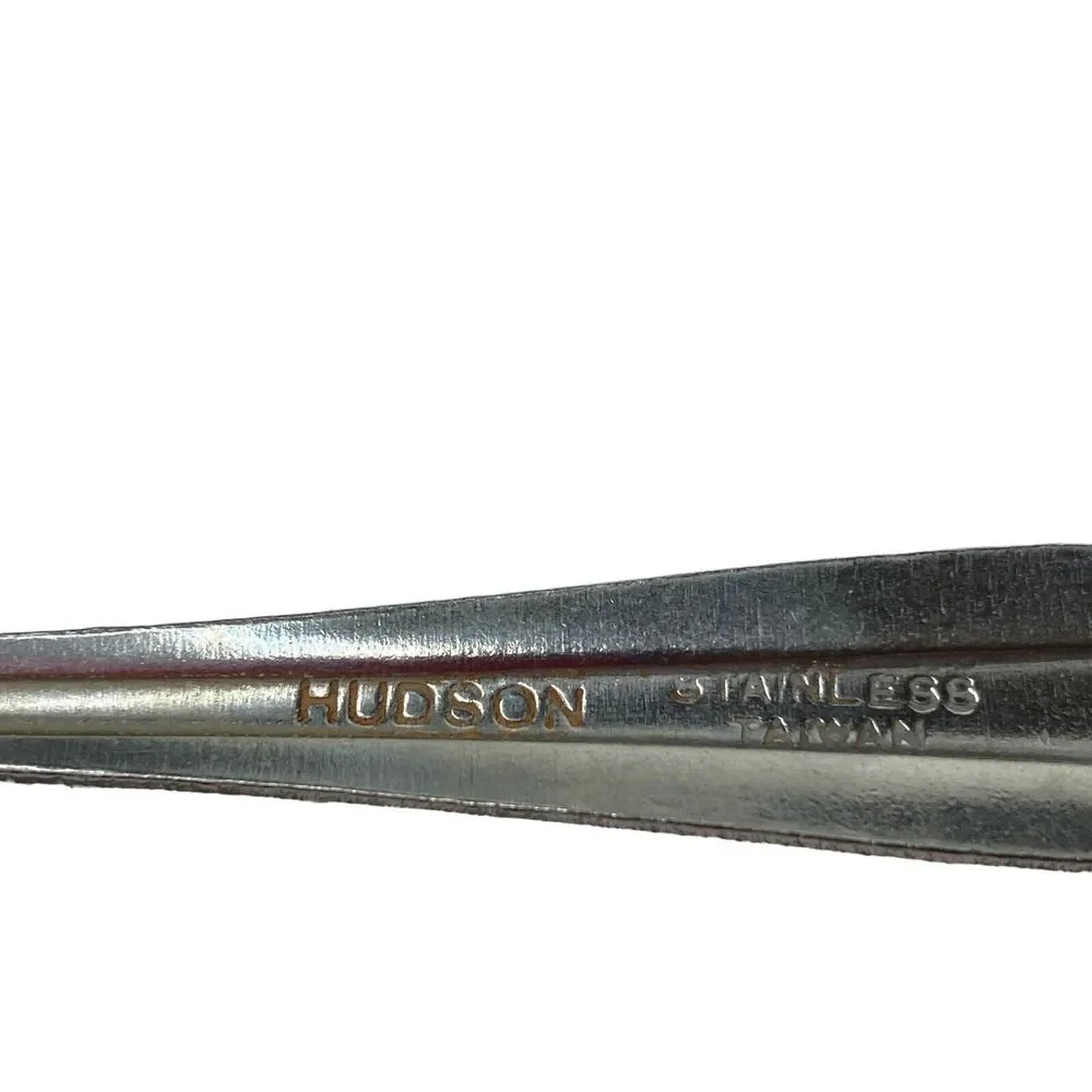 9 Vintage Hudson‎ Stainless Steel Silverware  Small Teaspoons Spoons Taiwan